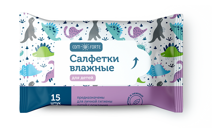 Салфетки ComForte влажные детские, 15 шт.