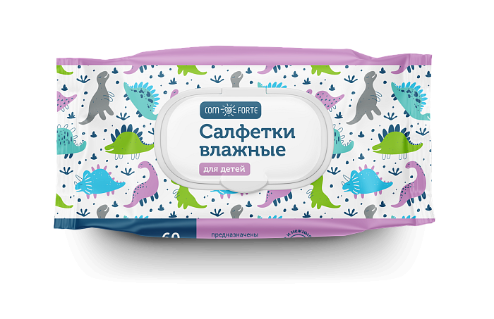 Салфетки ComForte влажные детские, 60 шт.