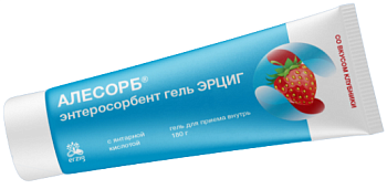 Алесорб Энтеросорбент гель (со вкусом клубники) 180 г 