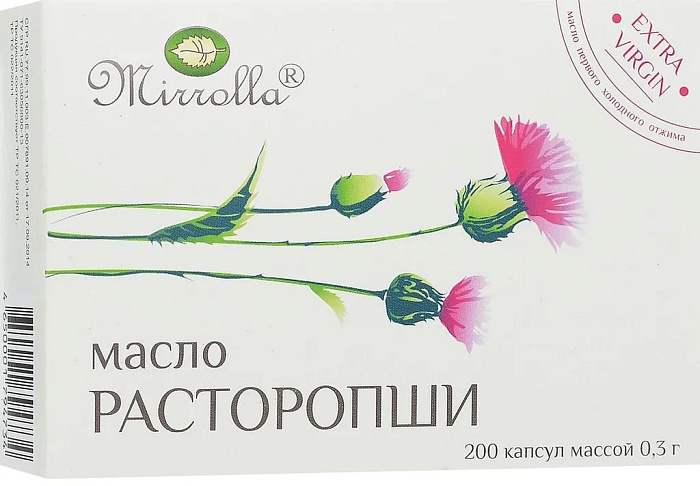 Масло расторопши Мирролла, капсулы, 200 шт.