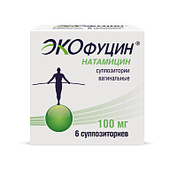 Фото Экофуцин, суппозитории вагинальные, 100 мг, 6 шт.
