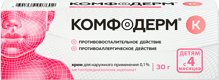 Комфодерм К, крем 0.1%, 30 г 