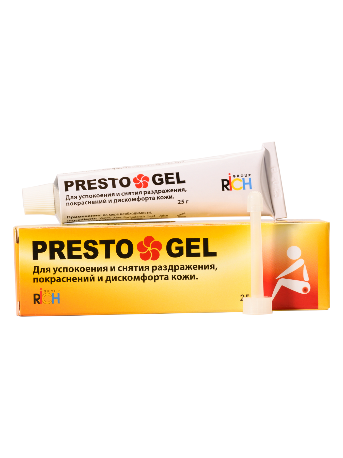 Упаковка препарата Престогель, гель при геморрое, туба 25 г