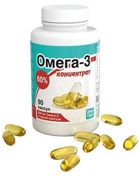 Омега-3 концентрат 60%, капсулы 1000 мг, 90 шт.