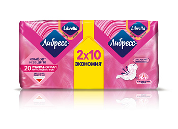 Прокладки Libresse Ultra Normal с мягкой поверхностью, 20 шт.