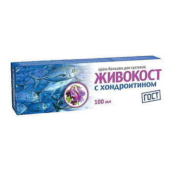 Живокост с хондроитином, крем-бальзам для суставов 100 мл, 1 шт.