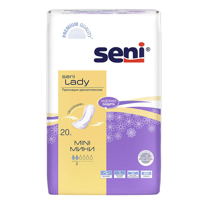 Seni Lady Mini, урологические прокладки, 20 шт.
