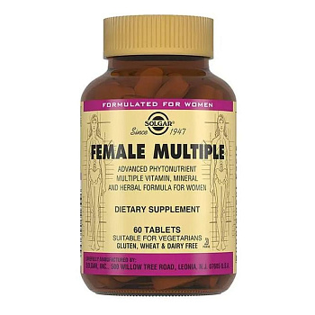 Солгар Мультивитаминный и минеральный комплекс для женщин, таблетки, 60 шт.