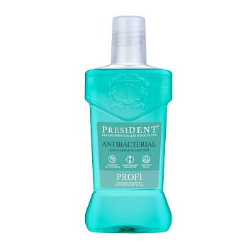 ПрезиДент Профи, ополаскиватель с хлоргексидином для защиты от бактерий 250 мл, 1 шт.