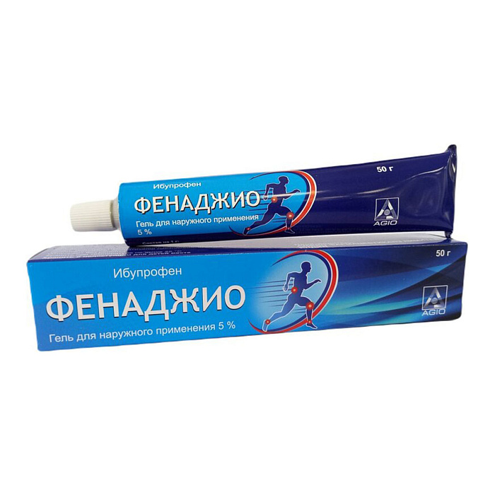 Фенаджио, гель для наружного применения 5%, 50 г 