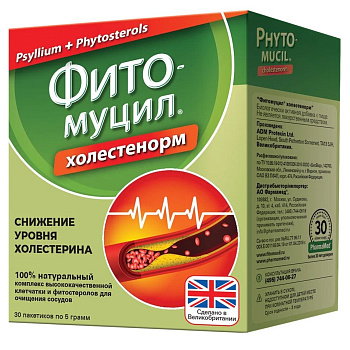 Фитомуцил Холестенорм, порошок 5 г, 30 шт.