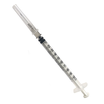 Шприц одноразовый, стерильный инсулиновый 3-х компонентный 1 мл U-100 с иглой 27G (0,4х12 мм), 100 шт.