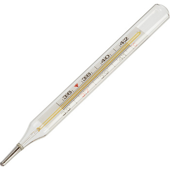 Термометр медицинский ртутный в футляре