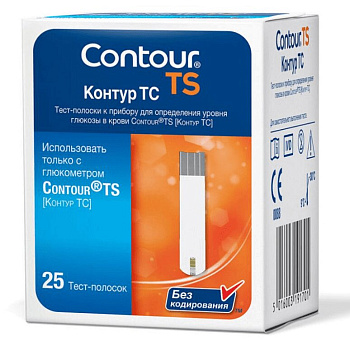 Тест-полоски Контур ТС, 25 шт.