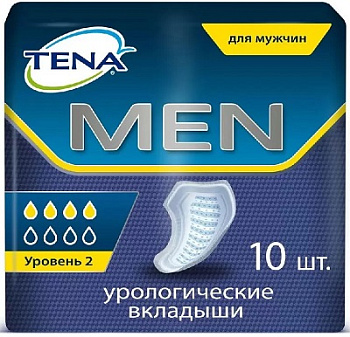 Тена, прокладки для мужчин (уровень 2), 10 шт.