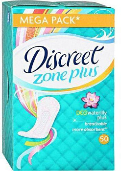 Discreet Plus Мультиформа Део Водяная Лилия, прокладки ежедневные, 50 шт.