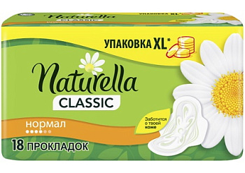 Naturella Classic Camomile Normal duo, прокладки ароматизированные, 18 шт.