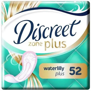 Прокладки ежедневные Discreet Plus Део, Водная лилия плюс, 52 шт.