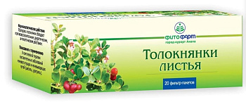 Толокнянка листья, фильтр-пакеты 1.5 г, 20 шт. 