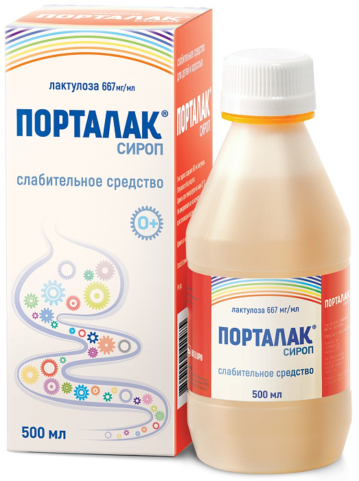 Порталак, сироп 667 мг/мл, 500 мл 