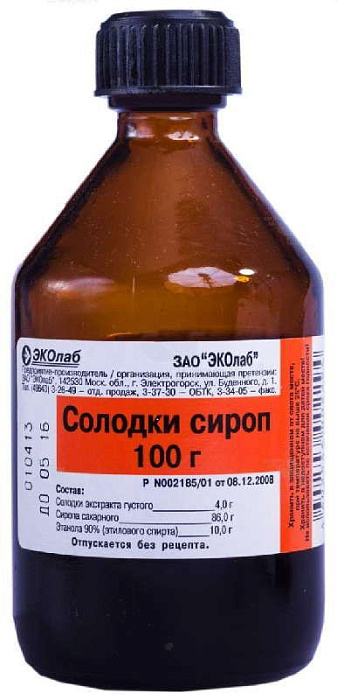 Солодки сироп (Эколаб), 100 г 
