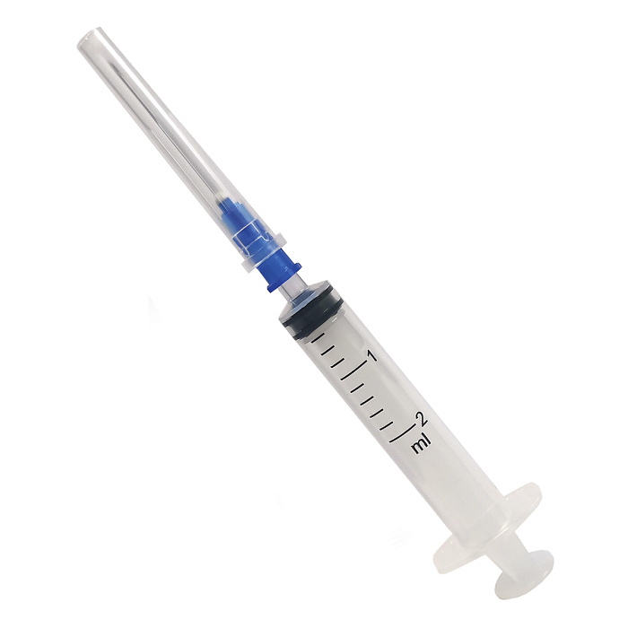Шприц одноразовый стерильный 3-х трехкомпонентный  Луер 2 мл с иглой 23G (0,6х 30мм), 100 шт.