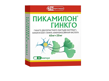 Пикамилон Гинкго, капсулы 40 мг+20 мг, 30 шт. (арт. 241848)