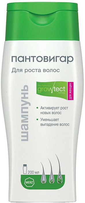 Пантовигар, шампунь для роста волос для женщин (Growtest Formula), 200 мл (арт. 214855)