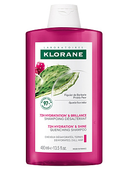 Klorane, увлажняющий шампунь с опунцией, 400 мл