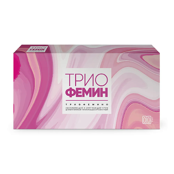 Триофемин, крем для интимной гигиены дозированный 1.2 г, 10 шт.