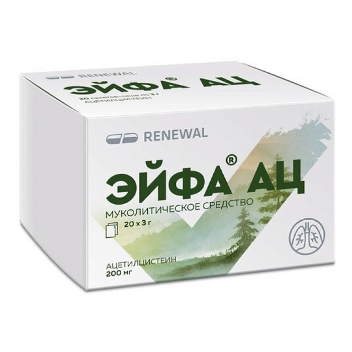 Эйфа АЦ, гранулы 200 мг, саше 3 г, 20 шт. 