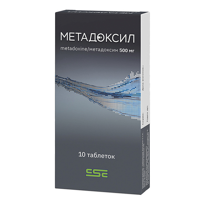 Метадоксил, таблетки 500 мг, 10 шт. 