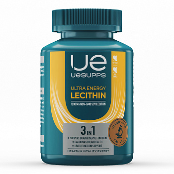 UESUPPS Ультра Энерджи Лецитин, капсулы, 90 шт.