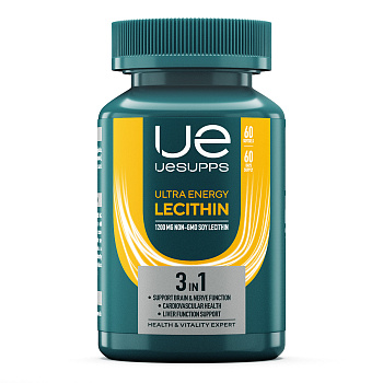 UESUPPS Ультра Энерджи Лецитин, капсулы, 60 шт.