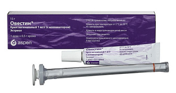 Овестин, крем вагинальный 1 мг/г, туба 15 г 