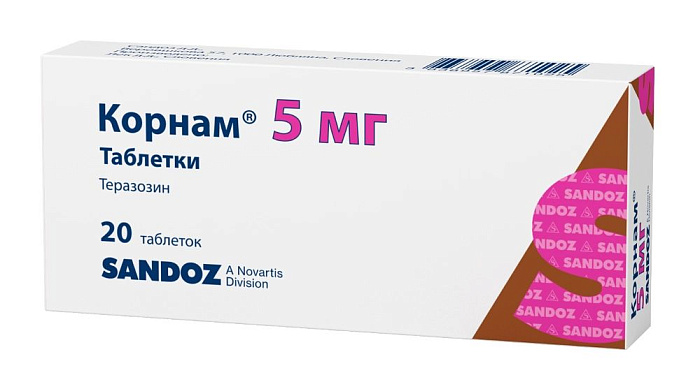 Корнам, таблетки 5 мг, 20 шт. 