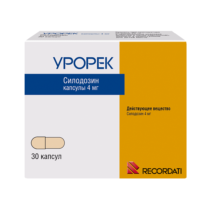 Урорек, капсулы 4 мг, 30 шт. 