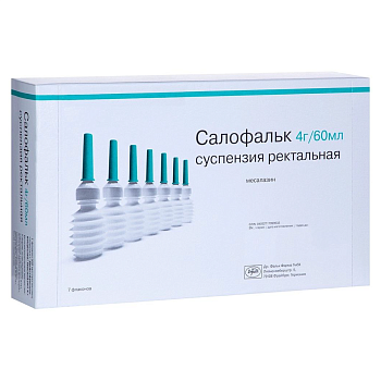 Салофальк, суспензия ректальная 4 г/60мл, 7 шт. 