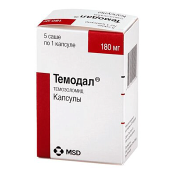 Темодал, капсулы 180 мг, саше 5 шт. 