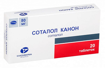 Соталол Канон, таблетки, 80 мг, 20 шт. 