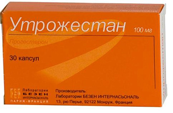 Утрожестан, капсулы 100 мг, 28 шт. 
