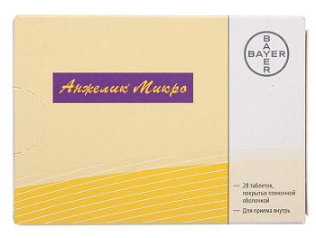 Анжелик Микро, таблетки покрыт. плен. об. 0,25 мг+0,50 мг, 28 шт. 