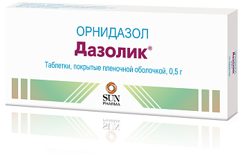 Дазолик, таблетки покрыт. плен. об. 0.5 г, 10 шт. 