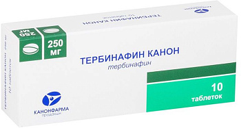Тербинафин Канон, таблетки 250 мг, 10 шт. 