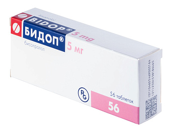 Бидоп, таблетки 5 мг, 56 шт. 