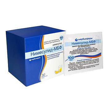 Нимесулид-МБФ, гранулы 100 мг, пакетики 2 г, 30 шт. 