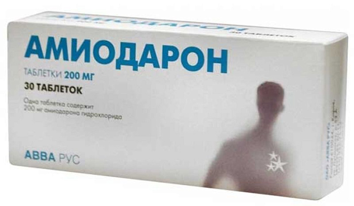 Амиодарон, таблетки 200 мг (АВВА РУС), 30 шт. 