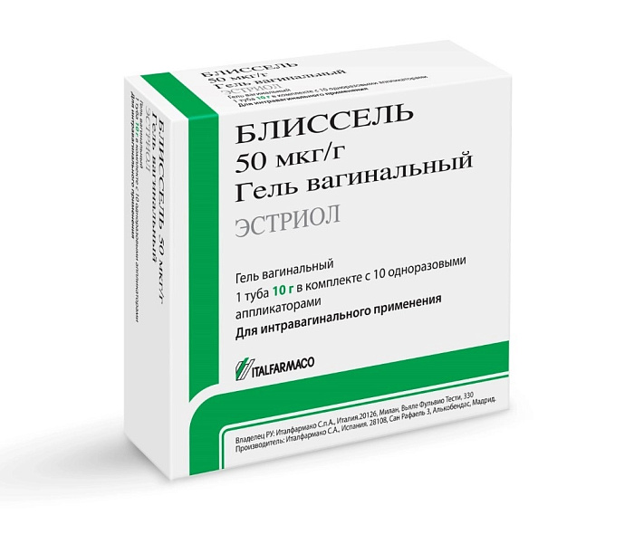Блиссель, гель вагинальный 50 мкг/г, 10 г 