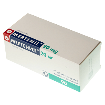 Мертенил, таблетки покрыт. плен. об. 20 мг, 90 шт. 