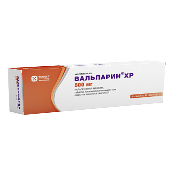 Вальпарин XP, таблетки пролонг. покрытые пленочной оболочкой 500 мг, 30 шт. 